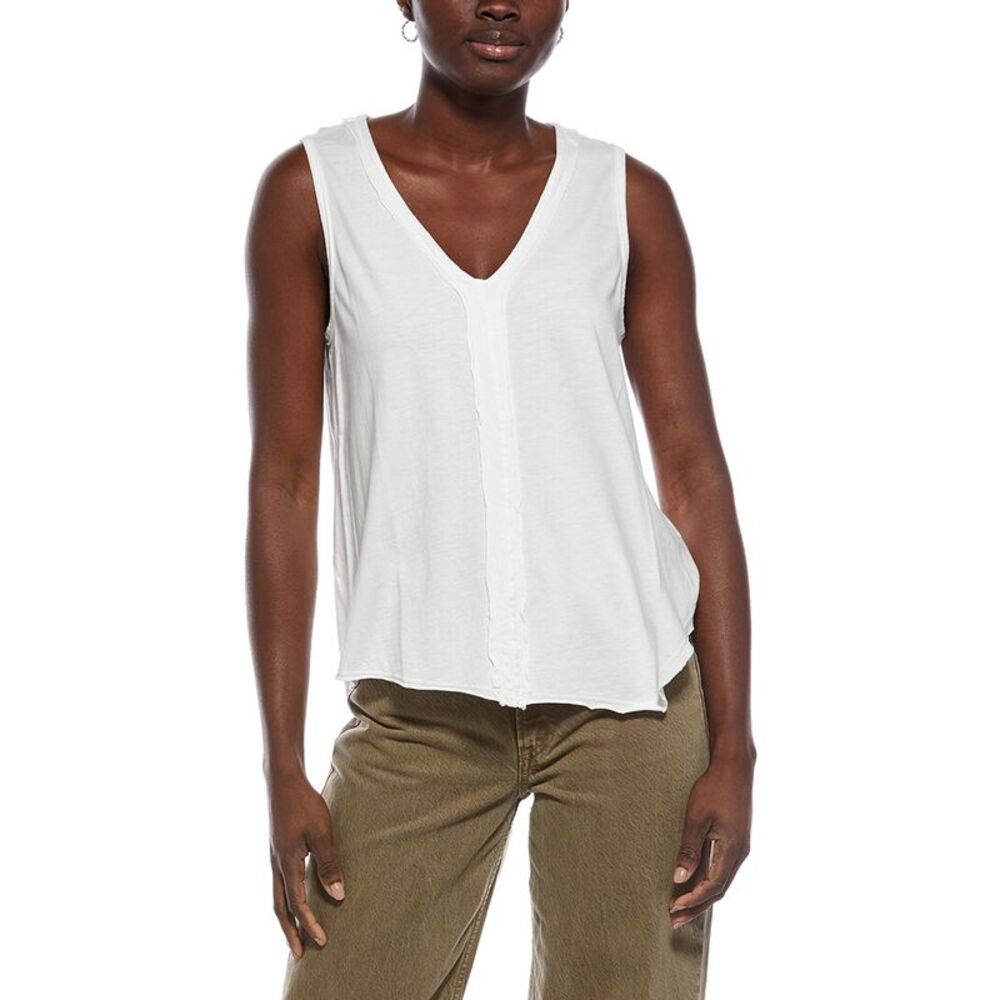 Xcvi Womens Lazzaro Tank, White